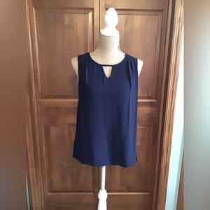 Impeccable Pig Sleeveless Top Size S Navy